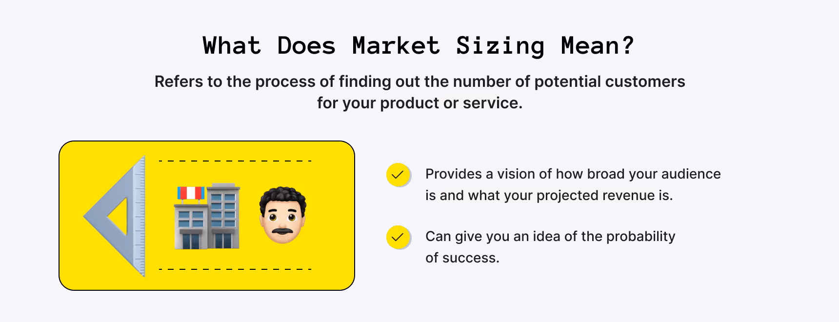 What is market sizing?