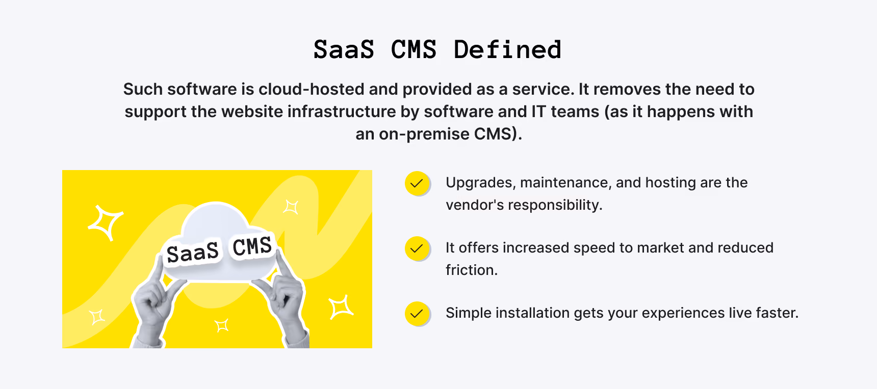 SaaS CMS Definition