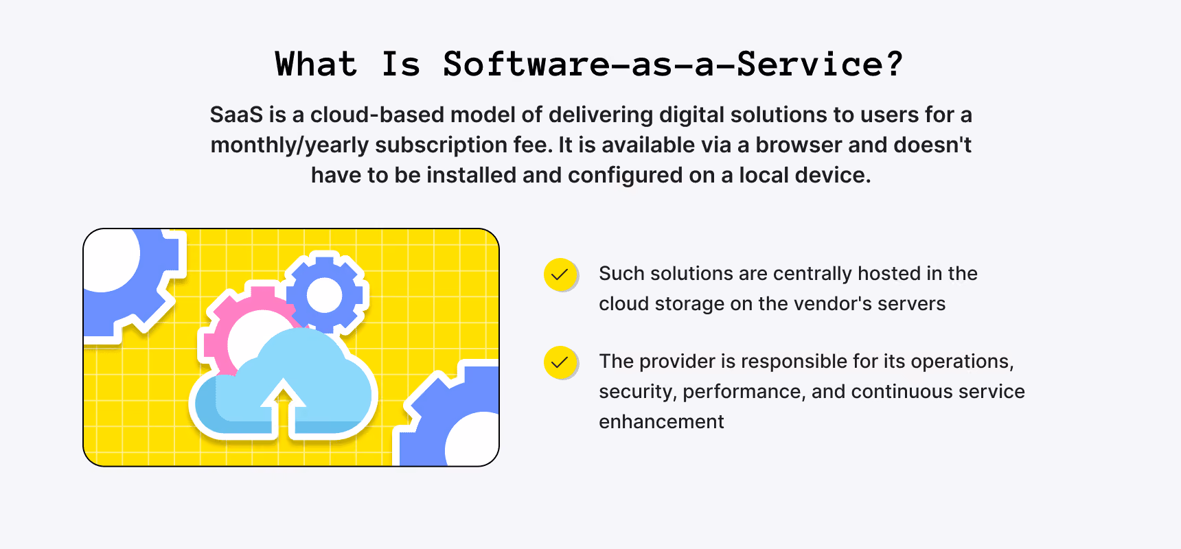 Software-as-a-service definition