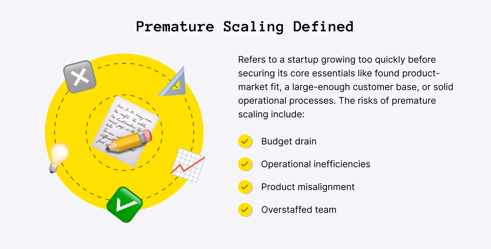 Premature scaling definition for startups
