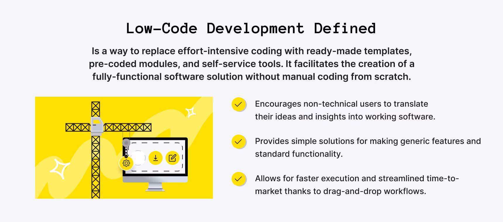 Low-code development definition