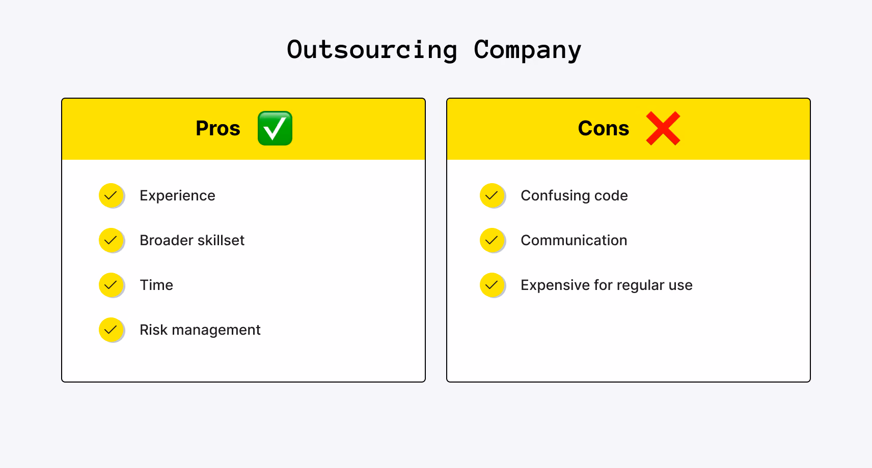 The pros and cons of hiring an outsourcing company