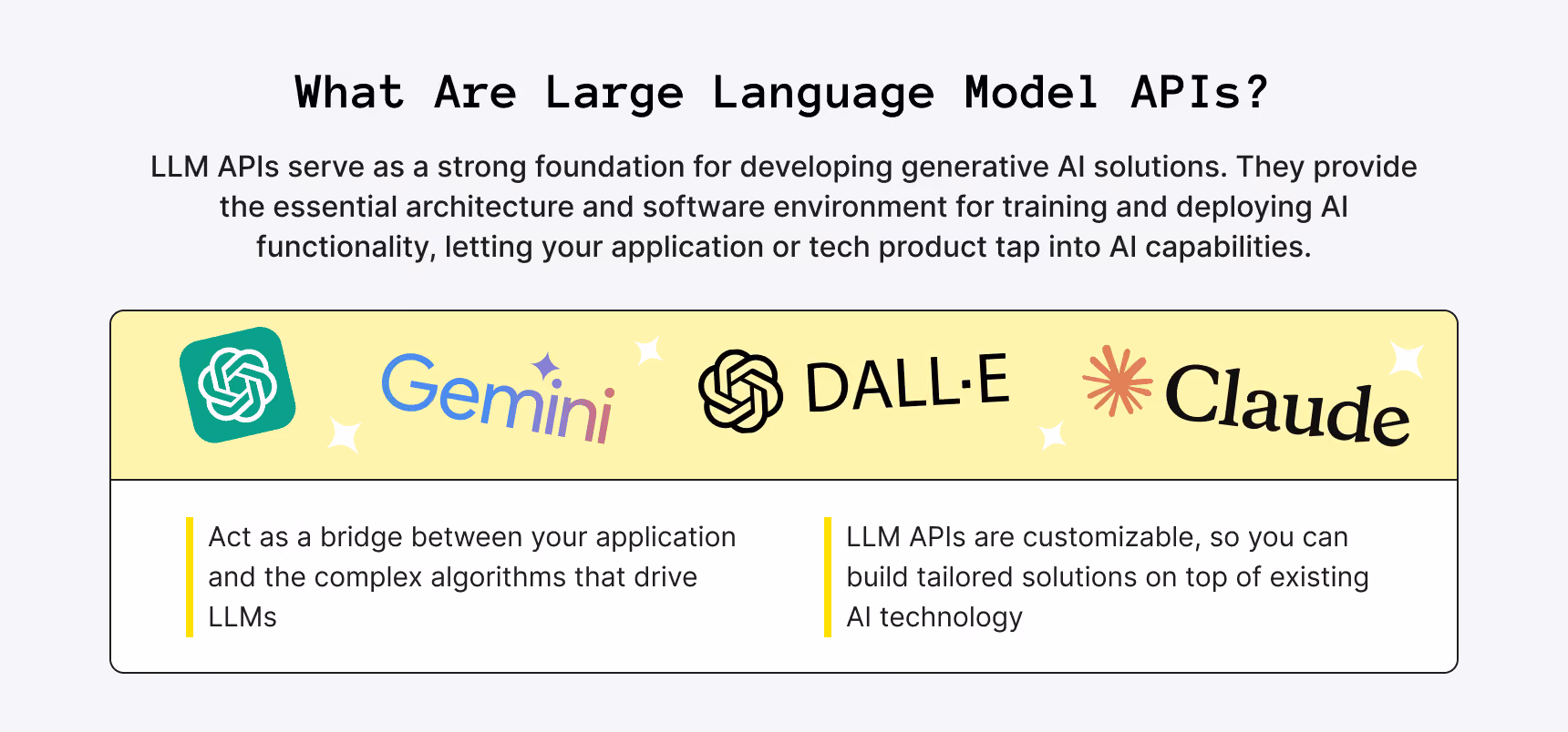 What are large language model (LLM) APIs?