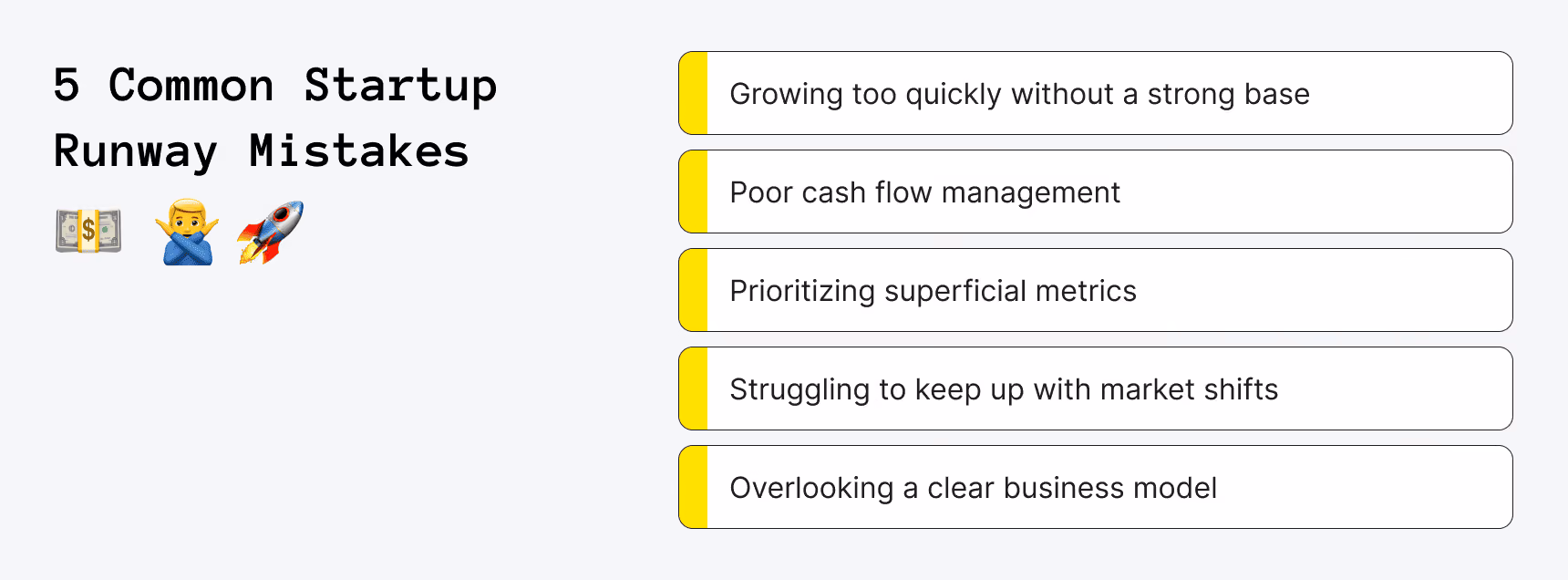 Startup Runway Mistakes to Avoid (With Tips)