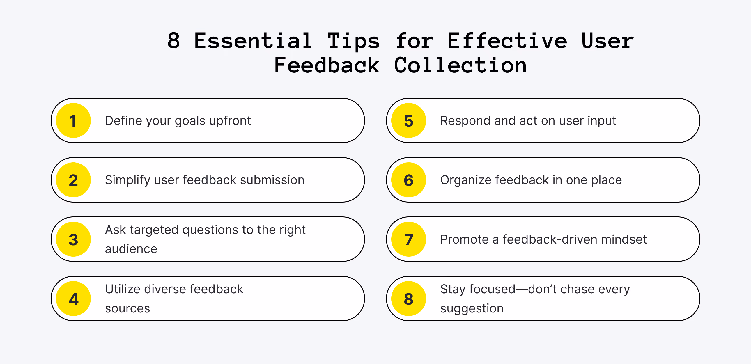 Best Practices for Collecting User Feedback