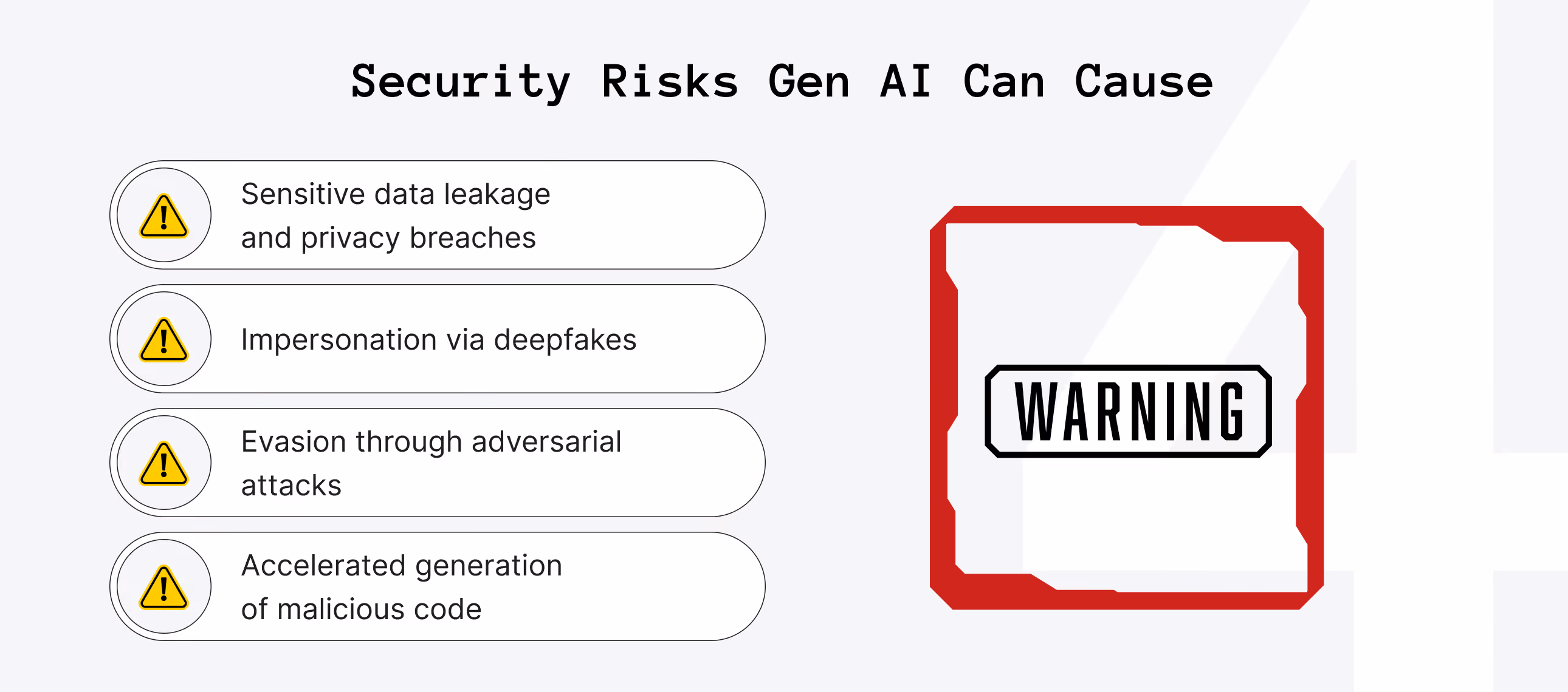 Major Security Risks of Generative AI