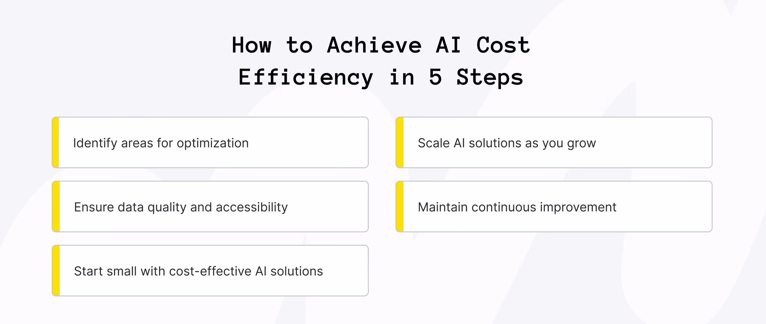 5-Step Process to Achieve AI Cost Efficiency