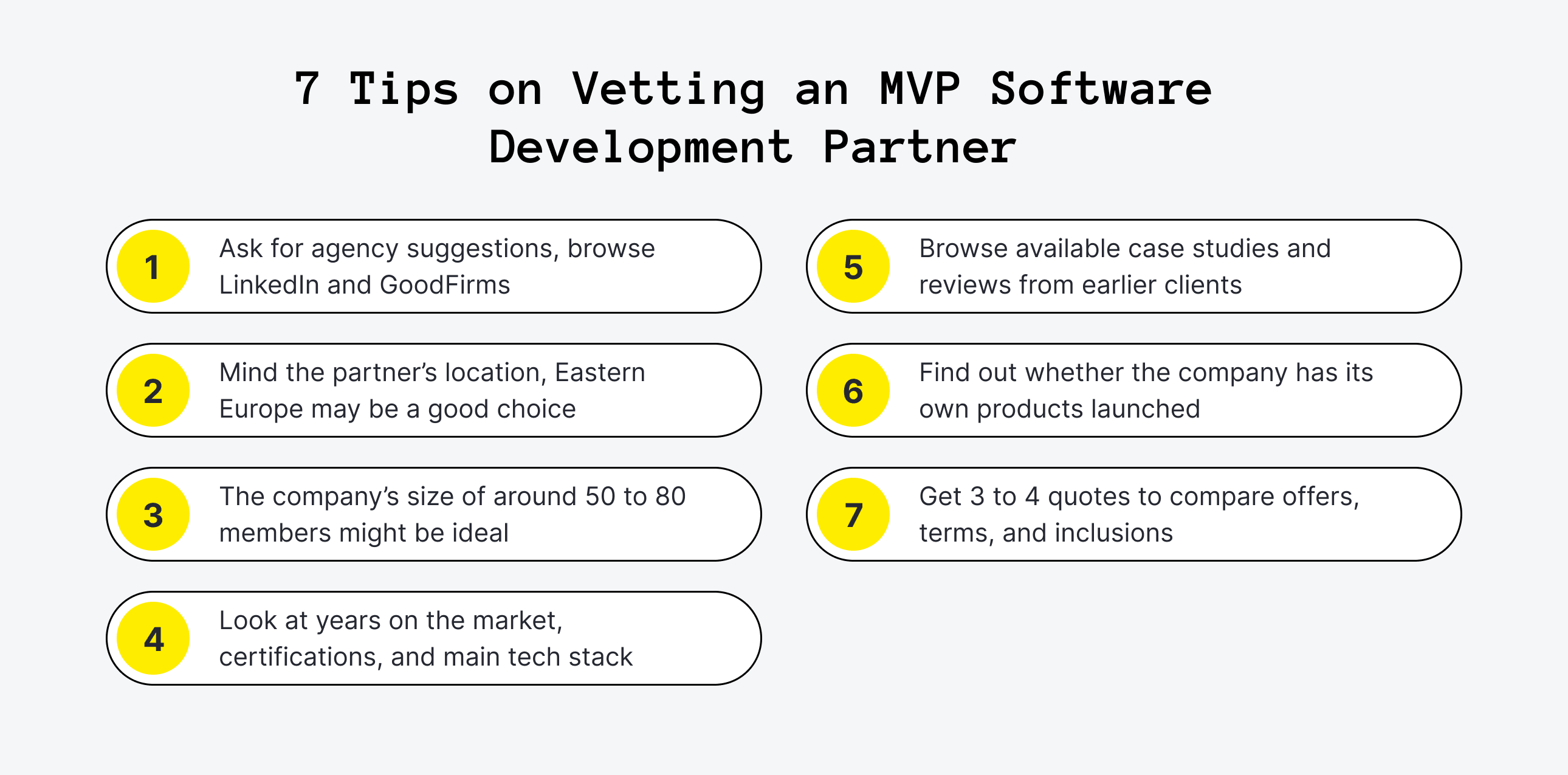 7 Tips on Vetting an MVP Software Development Partner