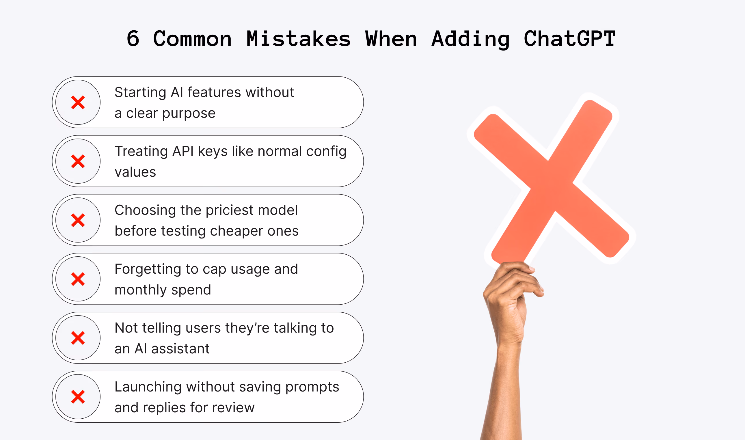 6 Common Mistakes When Adding ChatGPT