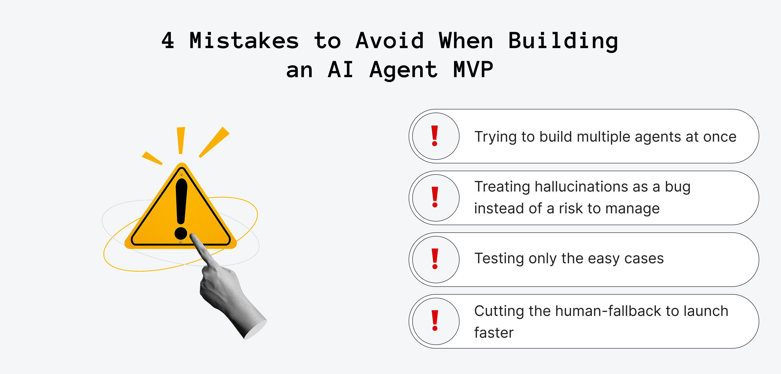 4 Mistakes to Avoid When Building an AI Agent MVP