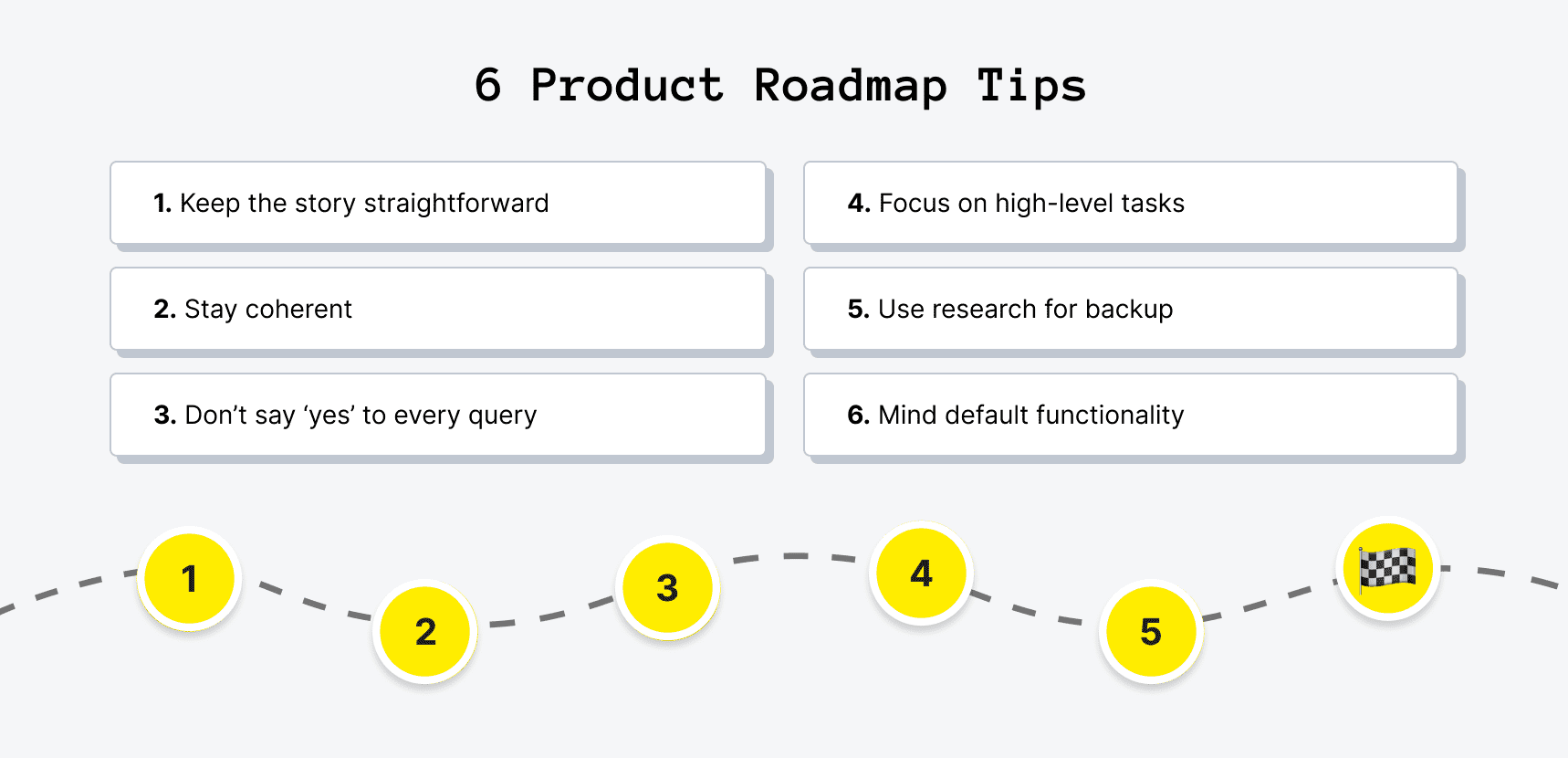 6 product roadmap tips