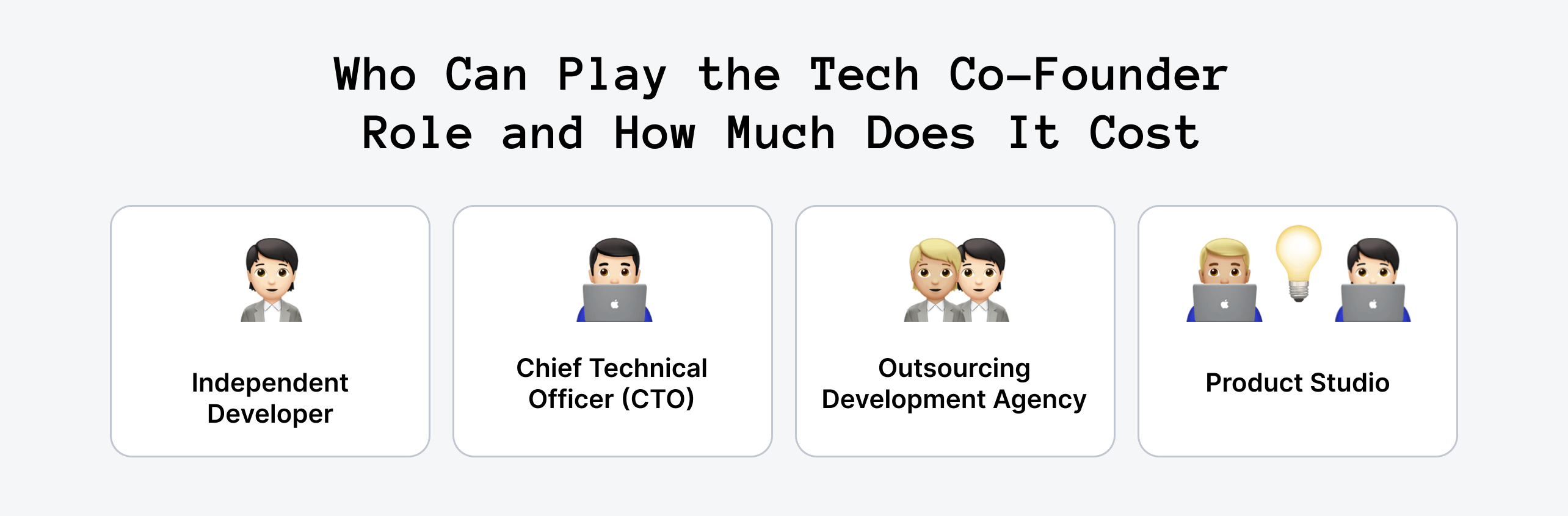 Who Can Play the Role of a Technical Co-Founder?
