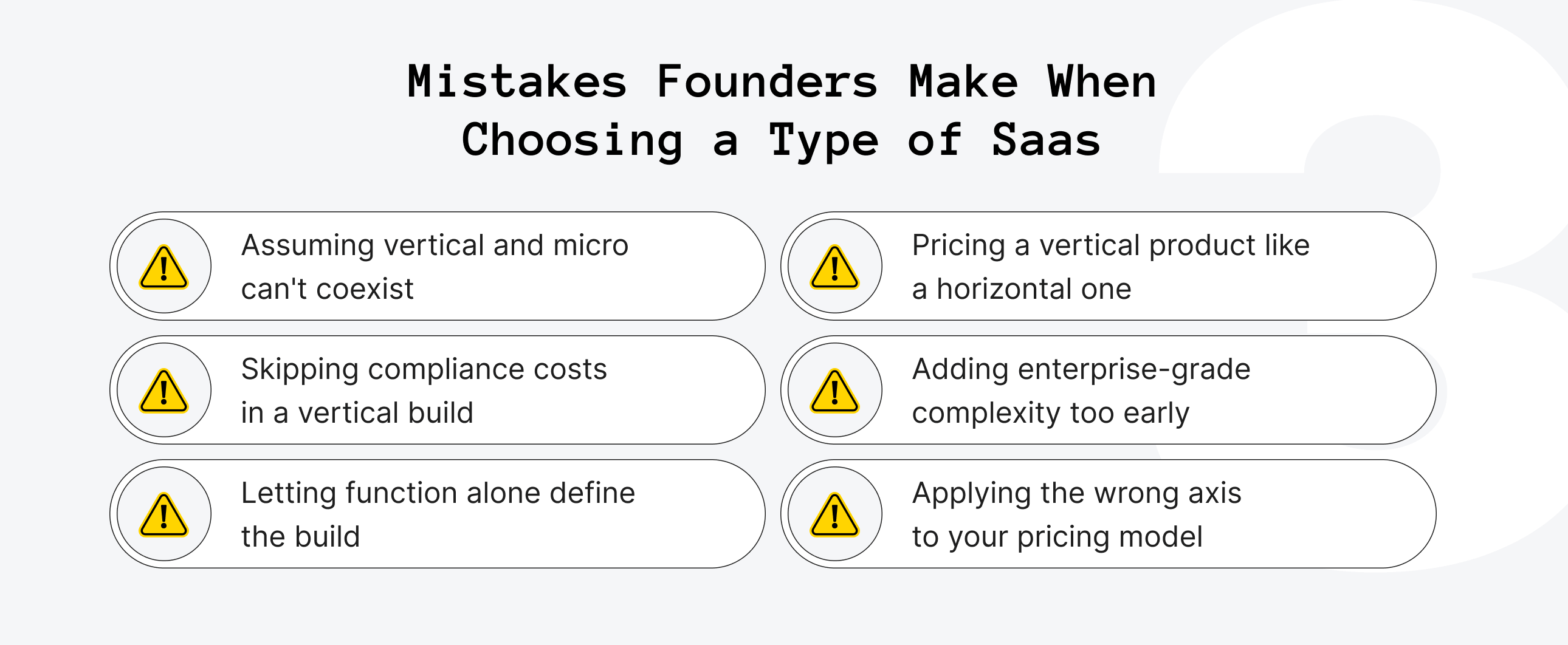 Mistakes Founders Make When Choosing a Type of Saas