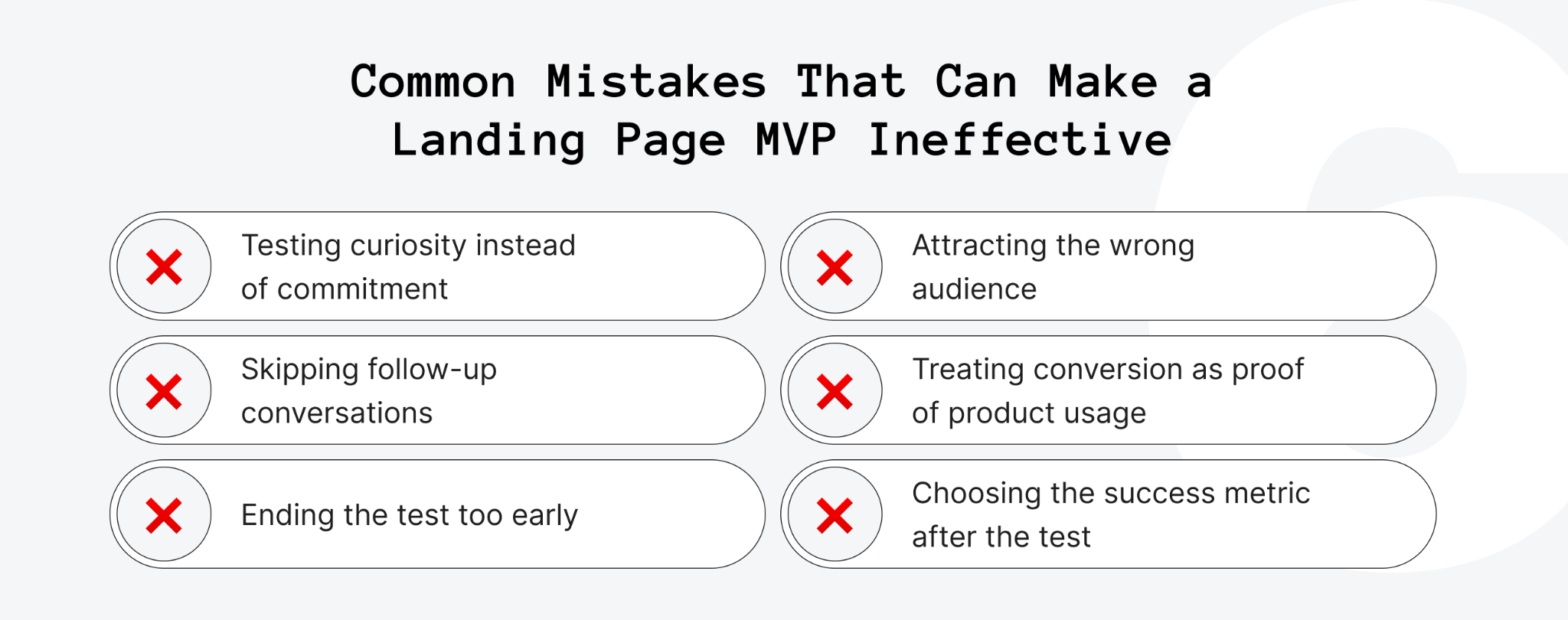 Mistakes That Make a Landing Page MVP Useless