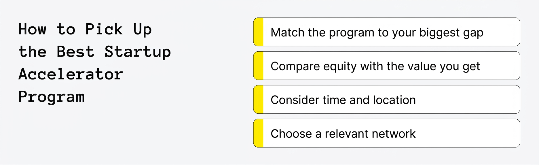 How to Pick Up the Best Startup Accelerator Program