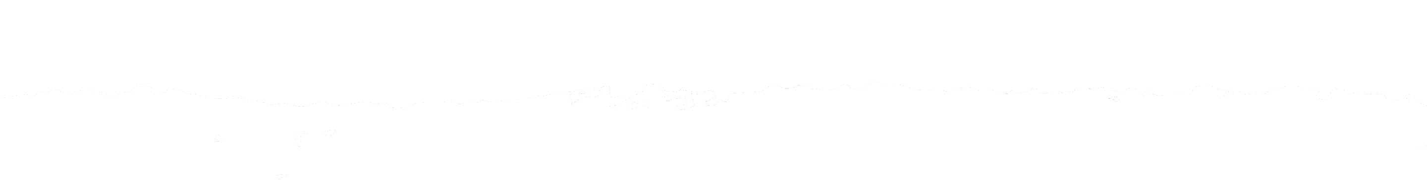 Svart silhuett av en oregelbunden och taggig landskapslinje mot vit bakgrund.