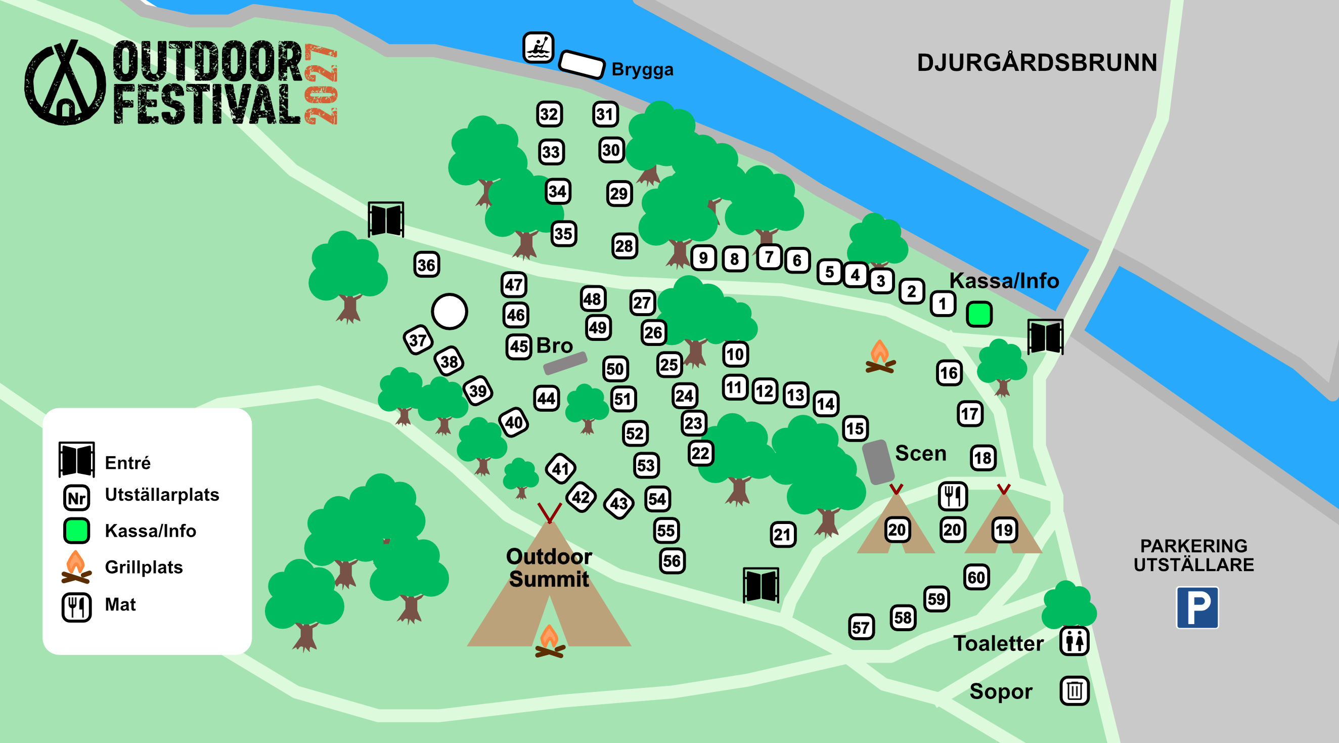Outdoor Festival Map Karta