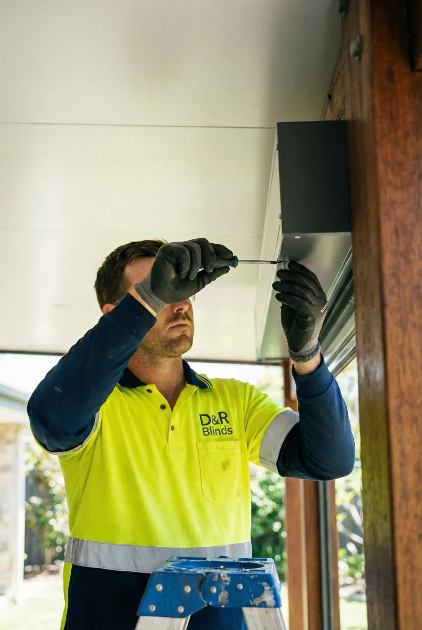 outdoor blinds install