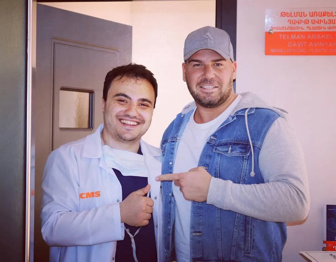 Facial plastic surgery consultation at Dr. Arakelyan's practice in Yerevan