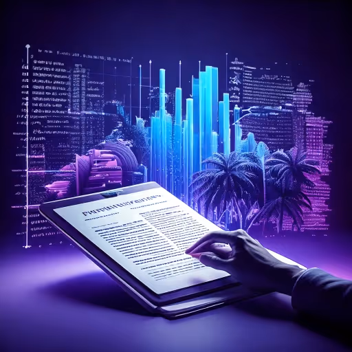 Reviewing financial data on a tablet, symbolizing digital tax compliance and electronic invoicing in Panama