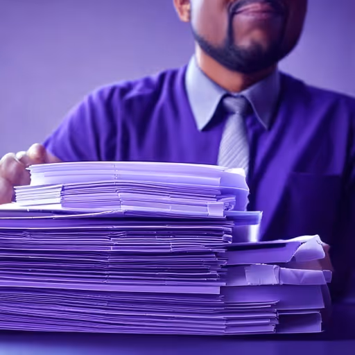 An immigration officer reviewing residency permits, representing the official residency process in Panama
