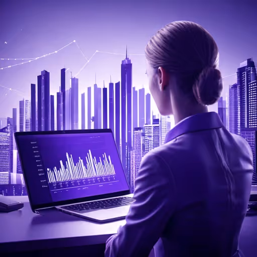 A financial advisor reviewing investment plans on a laptop, representing financial planning for tax residency in Panama