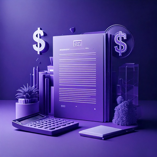 Digital illustration of documents and calculator representing real costs of investment residency in Panama