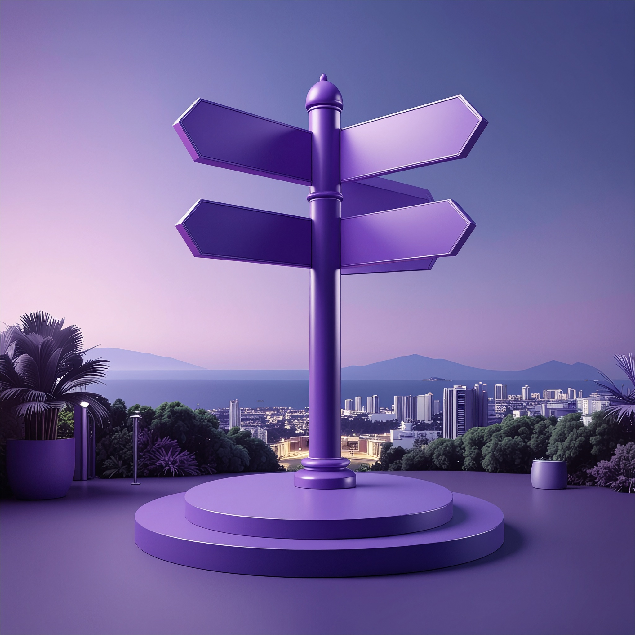 Illustration of next steps after receiving Panama investment visa, with signs pointing to legal and financial actions