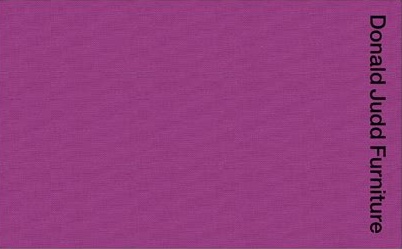 Donald Judd Furniture