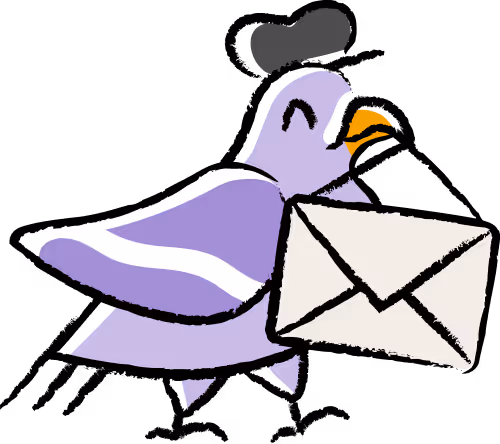 Marty the MessageDesk Message Carrier Pigeon