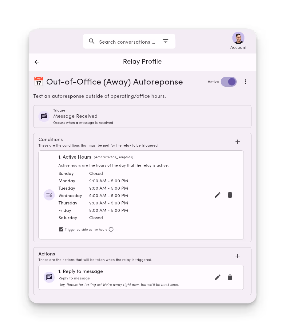 out-of-office autoresponder