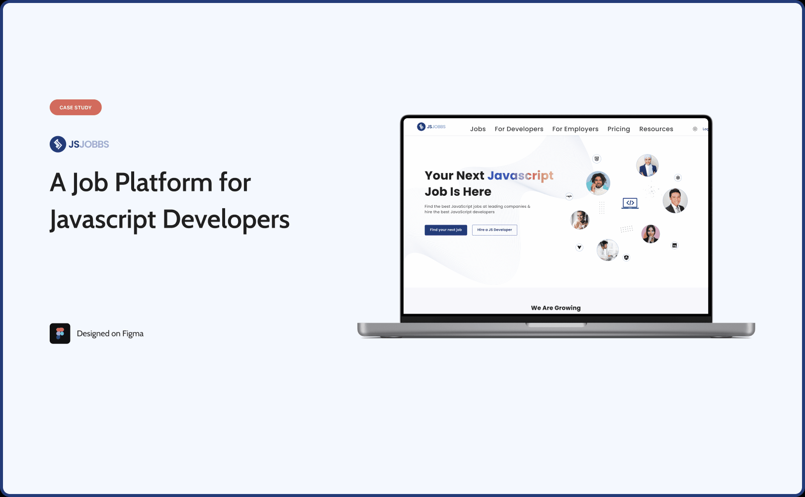 A mockup of a project
