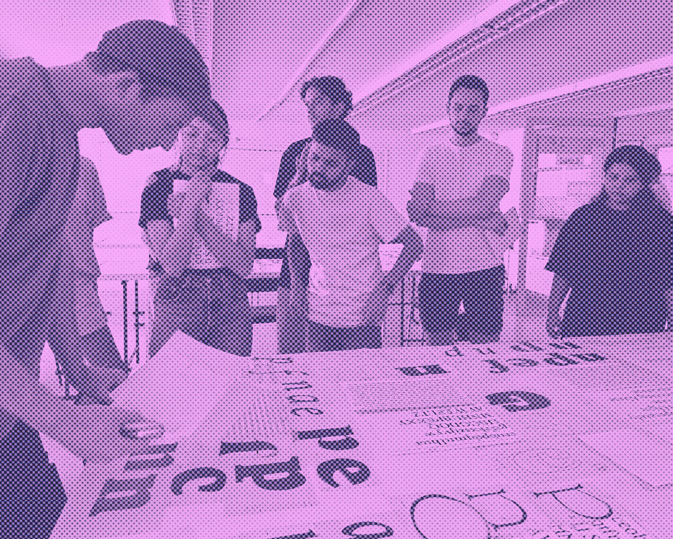 Charlotte Seifert, attendee of TypeParis23, designing her typeface