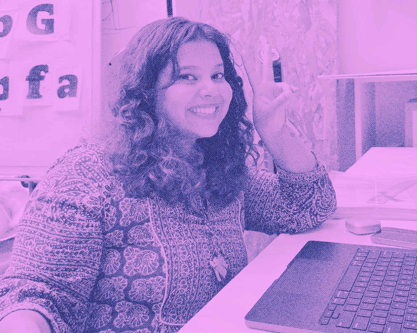 Ben Kirk starting his numerals to match his typeface