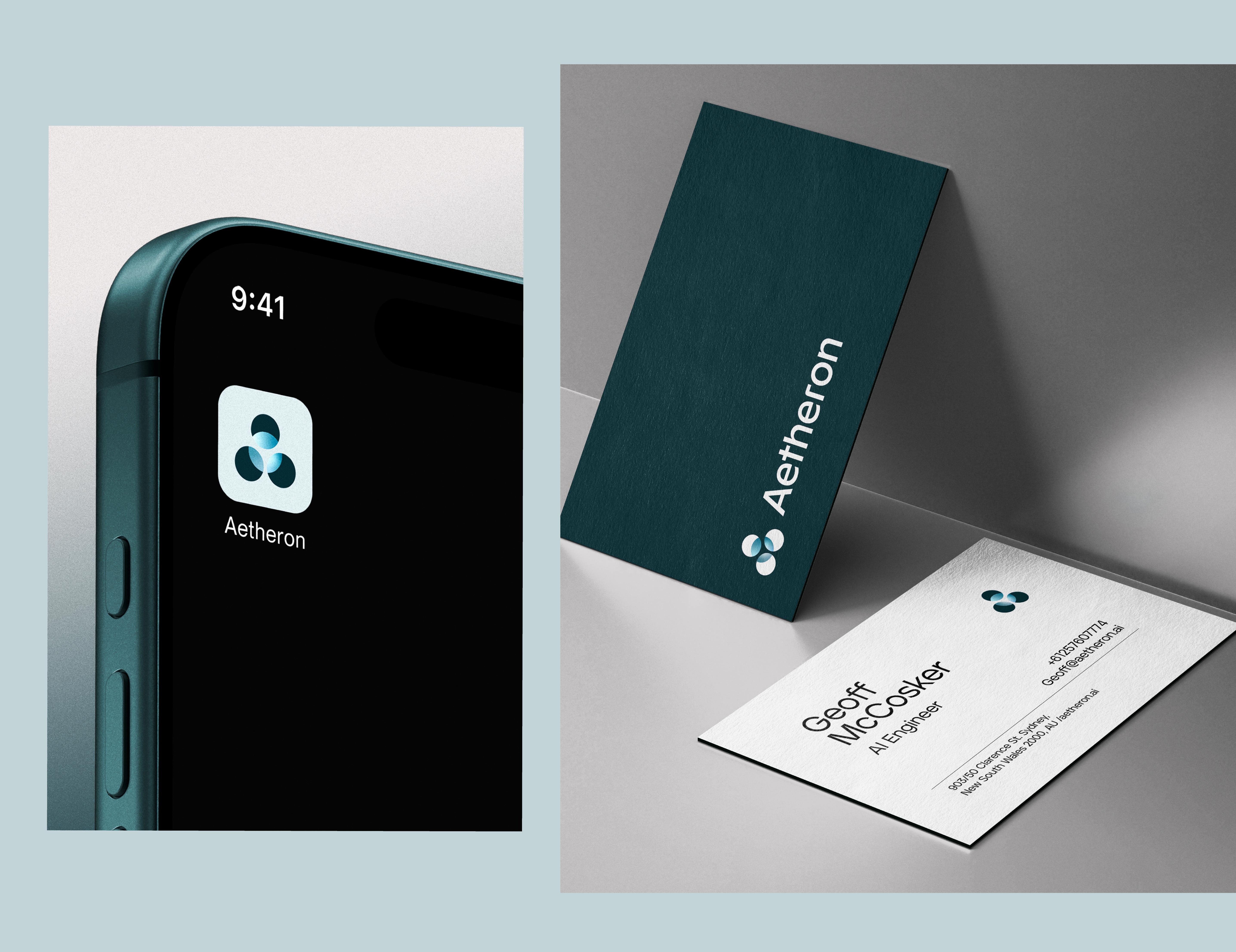 B2B tech startup branding dark minimal UI