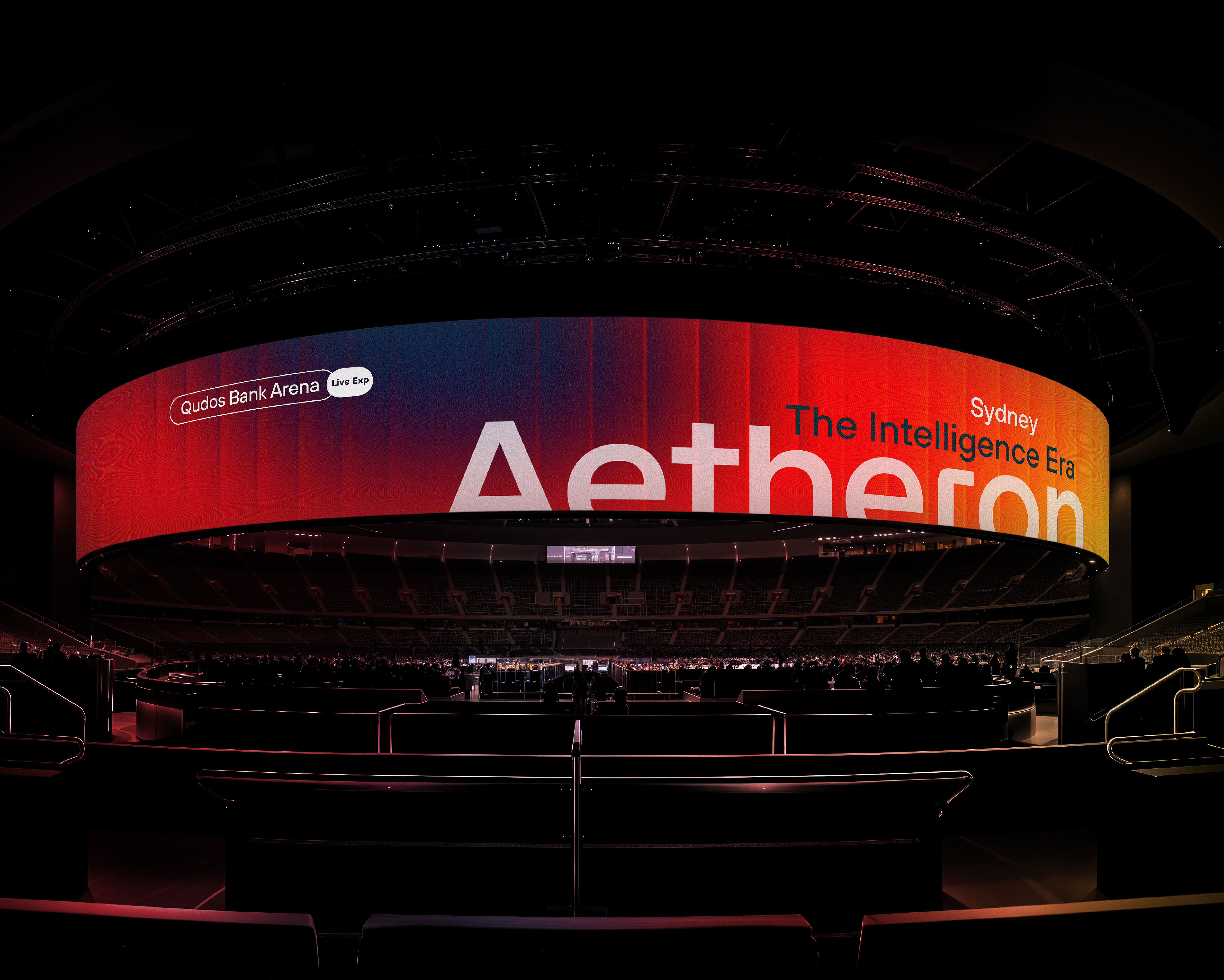 tech brand identity logo bold dark UI minimal