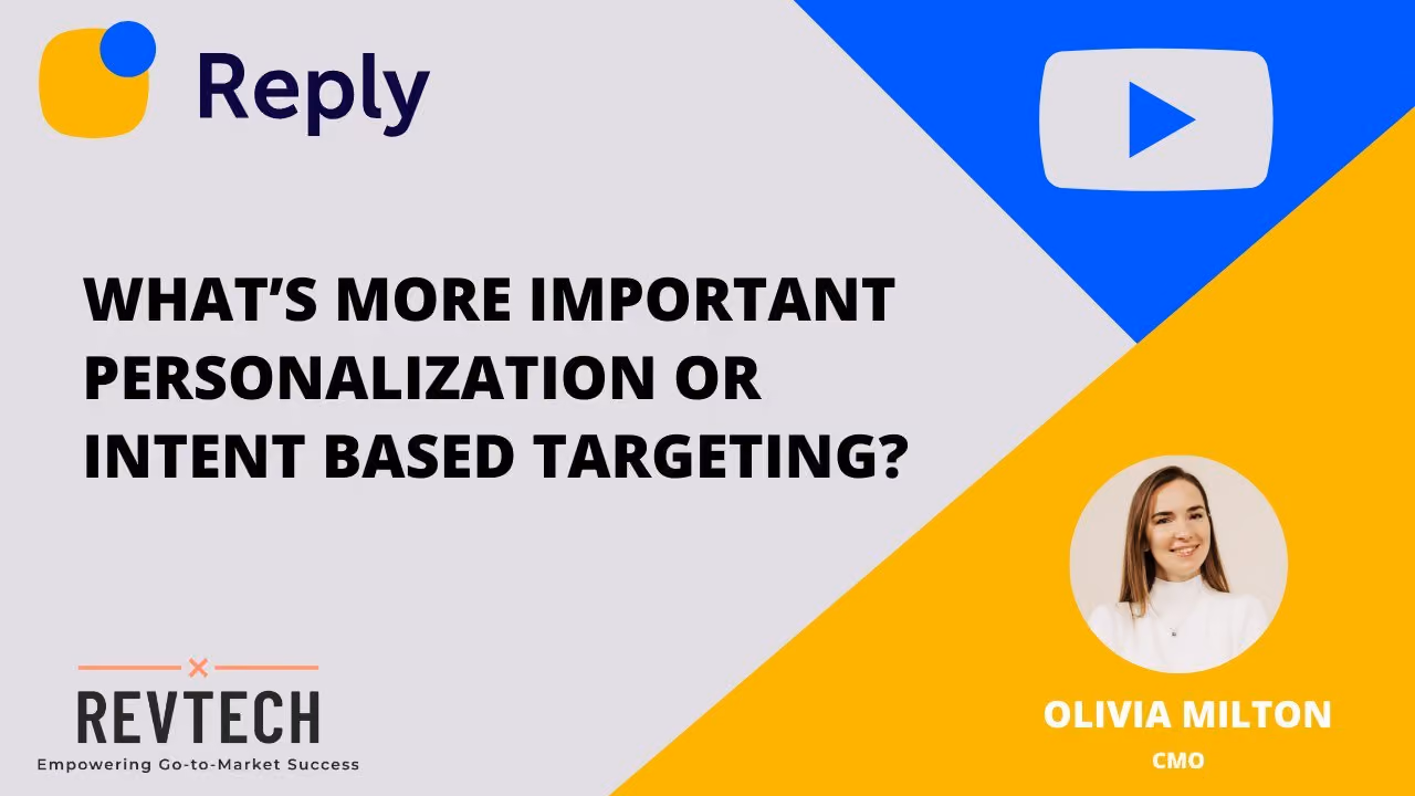 What more important personalization or intent based targeting?