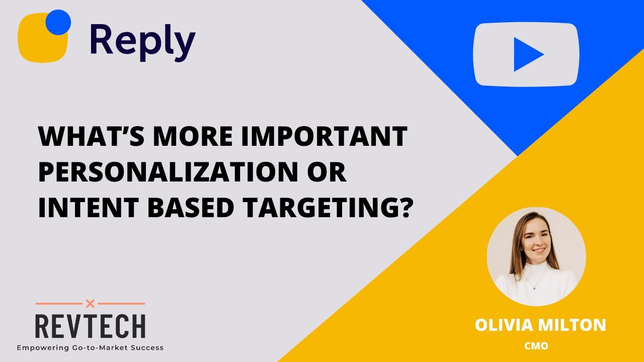 What more important personalization or intent based targeting?