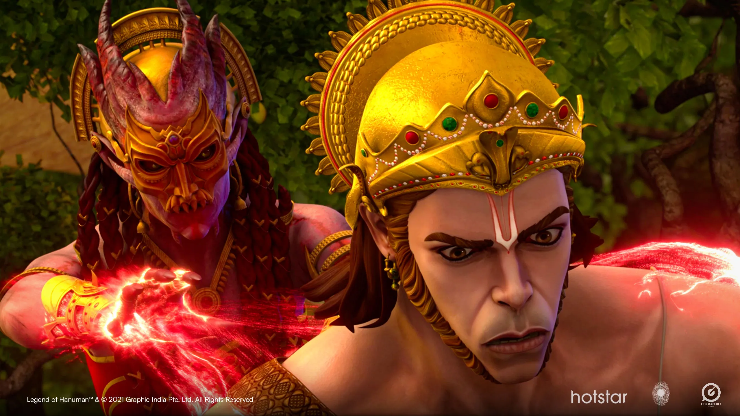 Shurpanakha Character Design fighting Hanuman