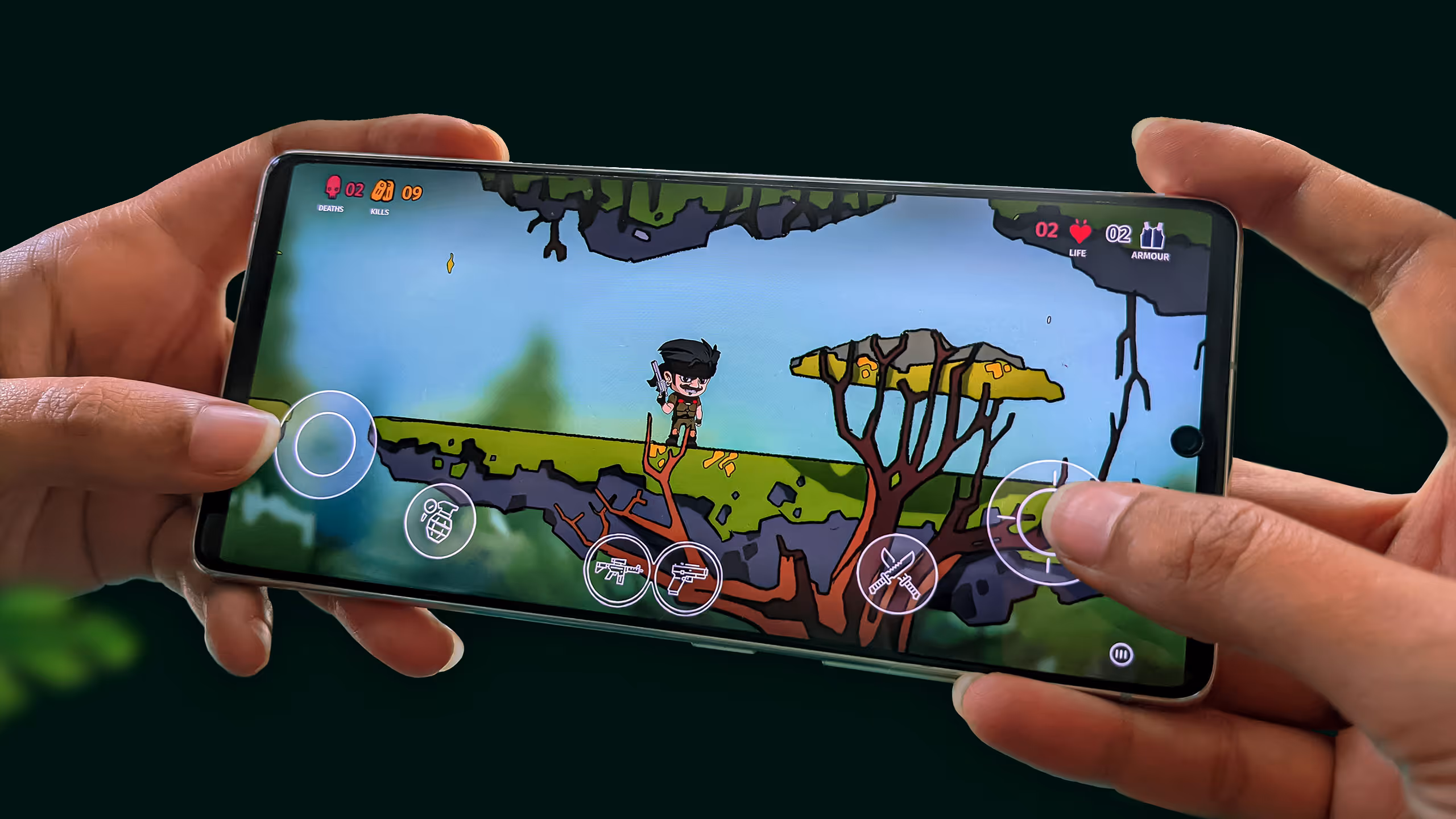 Computer monitor displaying FYERS trading platform homepage with seamless access to stock markets promotion.