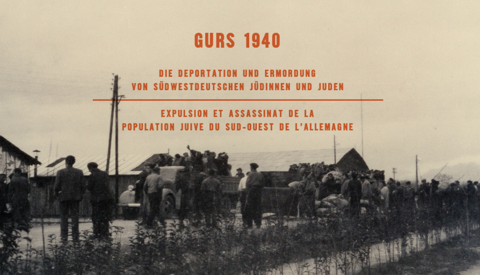 Landesausstellung Gurs 1940 – Ausstellungsplakat