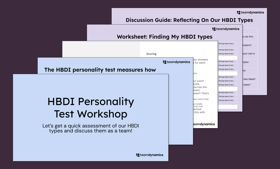 Hbdi Personality Test Team Building Workshop Template Free Personality Test Resource Hbdi Personality Test Team Building Workshop Template Free Personality Test Resource