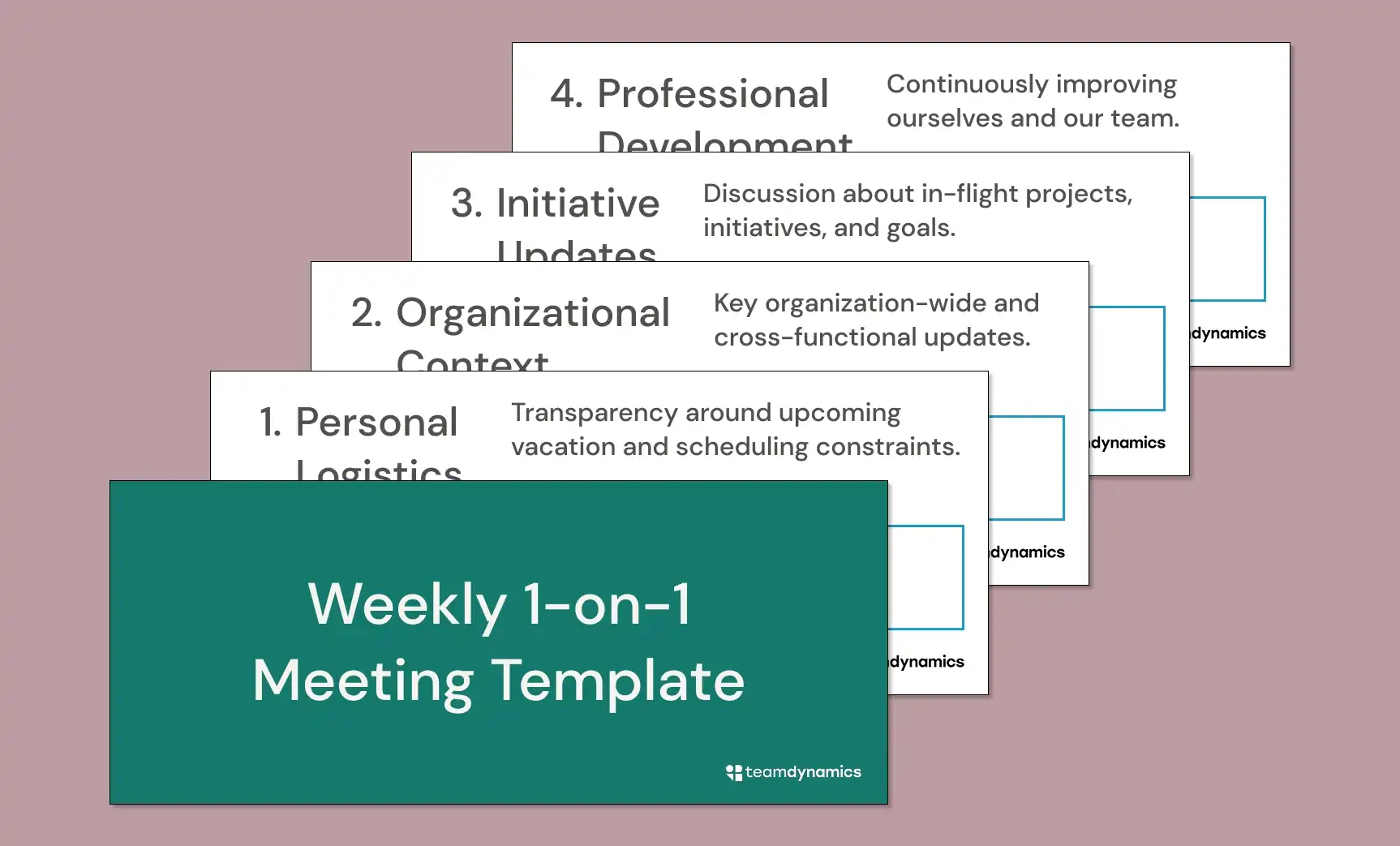 Weekly 1-on-1 Meeting Template