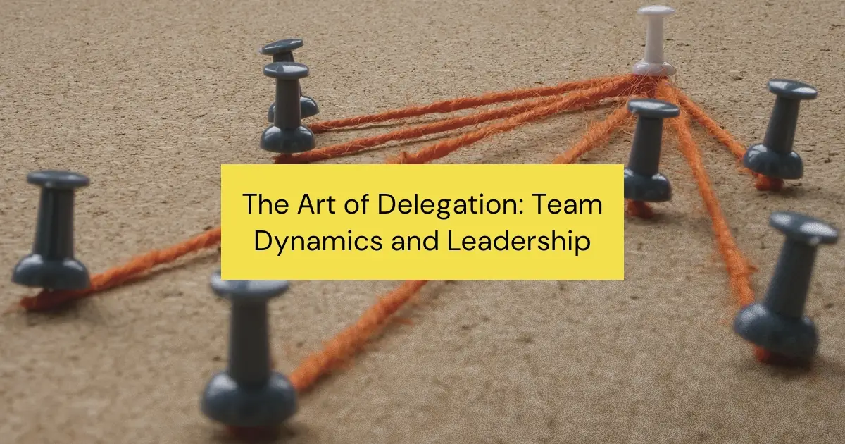 Learn how effective delegation improves team dynamics and discover strategies to enhance leadership skills using tools like TeamDynamics.