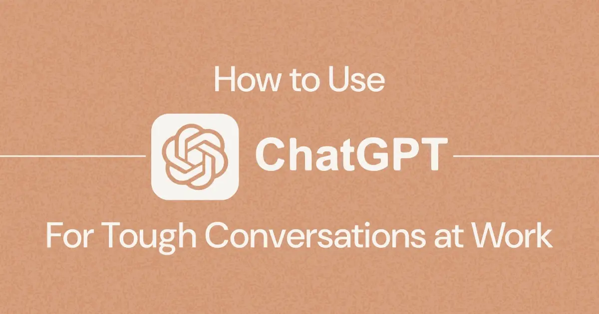 Discover how ChatGPT can help you prepare for tough conversations at work, from delivering feedback to advocating for a raise. AI role-playing made easy!