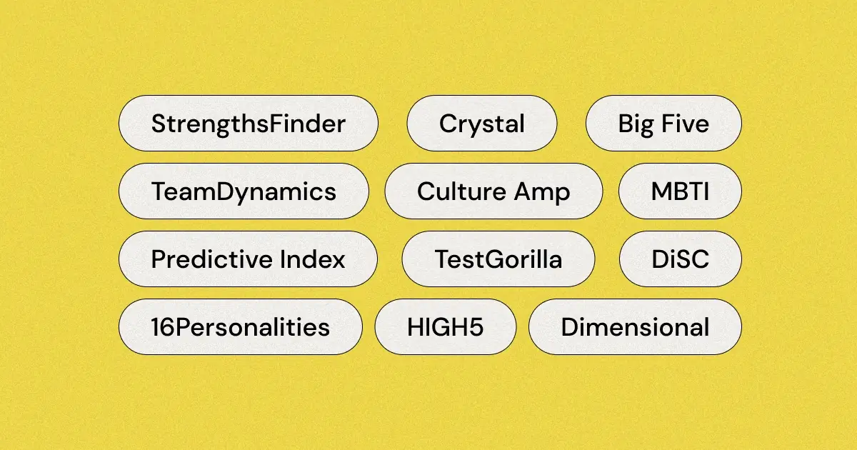 Learn to select the best assessment tool for team building based on your specific use case, whether you're looking for hiring, team building, assessing strengths or otherwise.