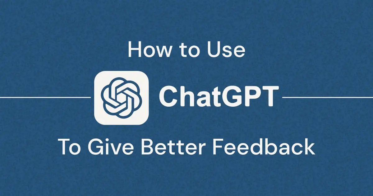 Giving employees feedback is an essential role as a manager. Striking the right balance and tone can be challenging and time consuming. Fortunately, ChatGPT can help. Read on to find out how (including example prompts for generating feedback)!