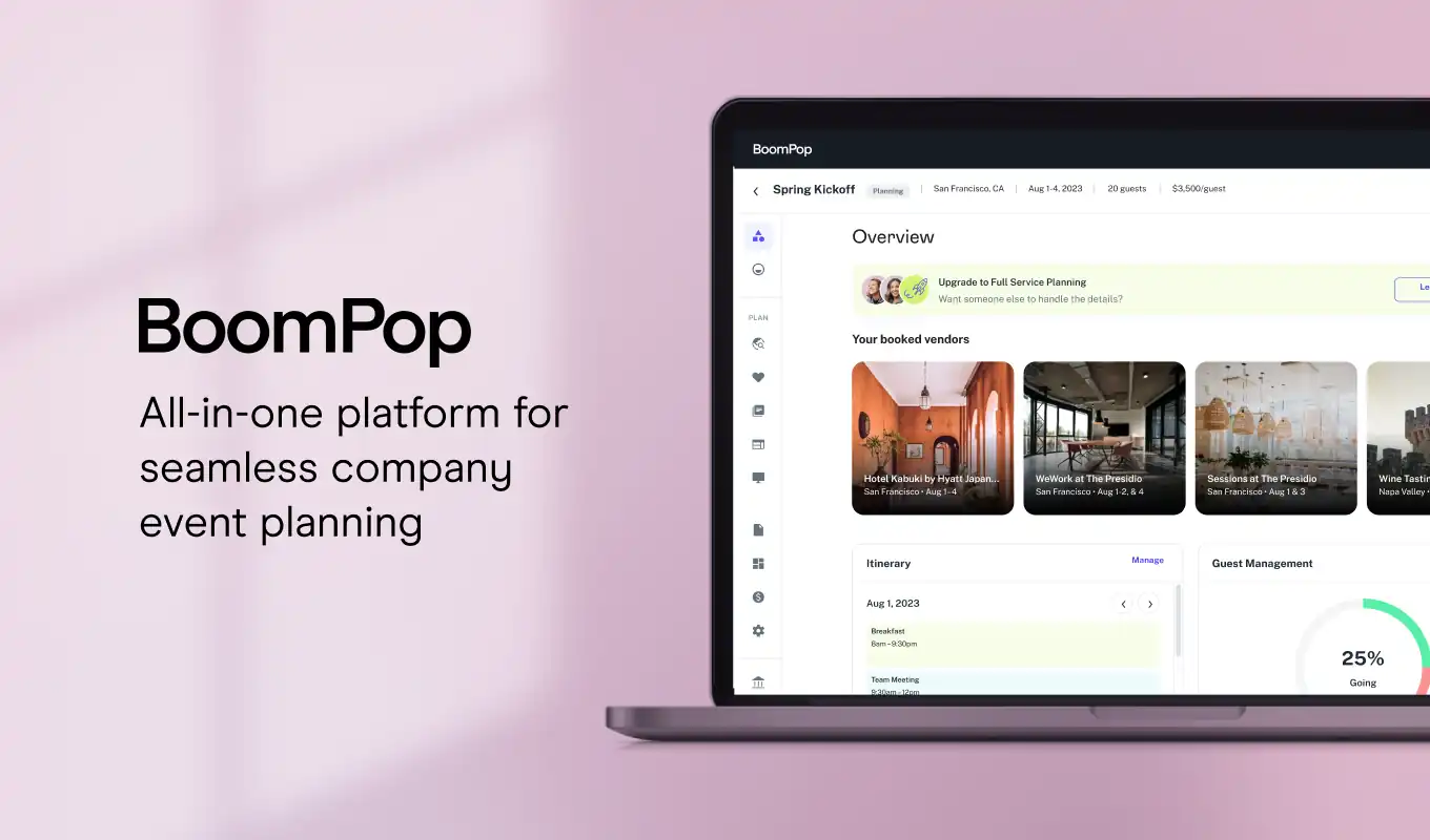 WFH is the new normal, but that doesn't mean getting your team together in-person is a thing of the past. BoomPop makes it easy to host your next team event.