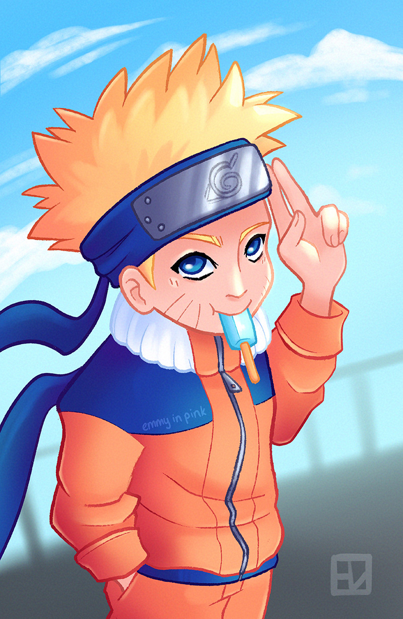 Image of Naruto Character wearing orange