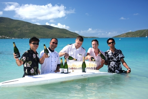 champagne on a surfboard high point events